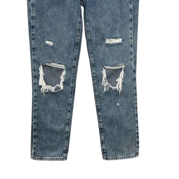 Pacsun Mom Jeans Women's Size 25 Blue Light Wash Distressed Denim - Picture 4 of 12